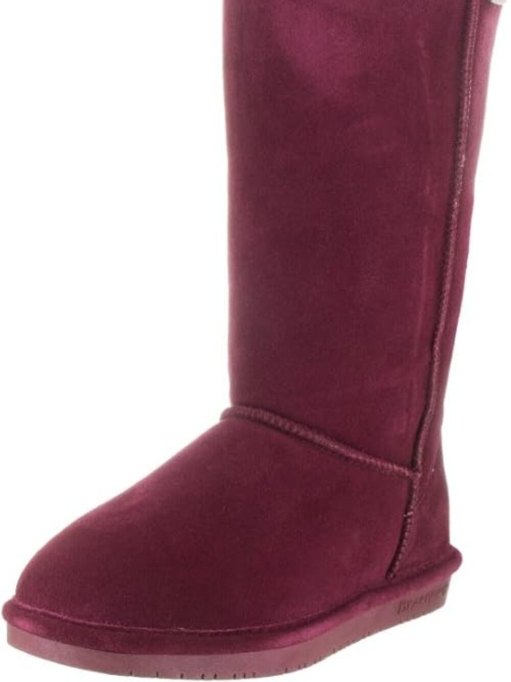 NEW BearPaw Emma Tall Suede Boots- Burgundy/Wine- 7